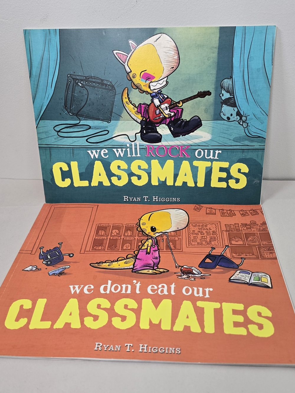 Penelope Rex 2 Books We Don't Eat Our Classmates And We Will Rock Our Classmates